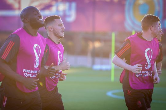 Training der Roten Teufel am Mittwoch in in Abu Samra (Bild: Virginie Lefour/Belga)