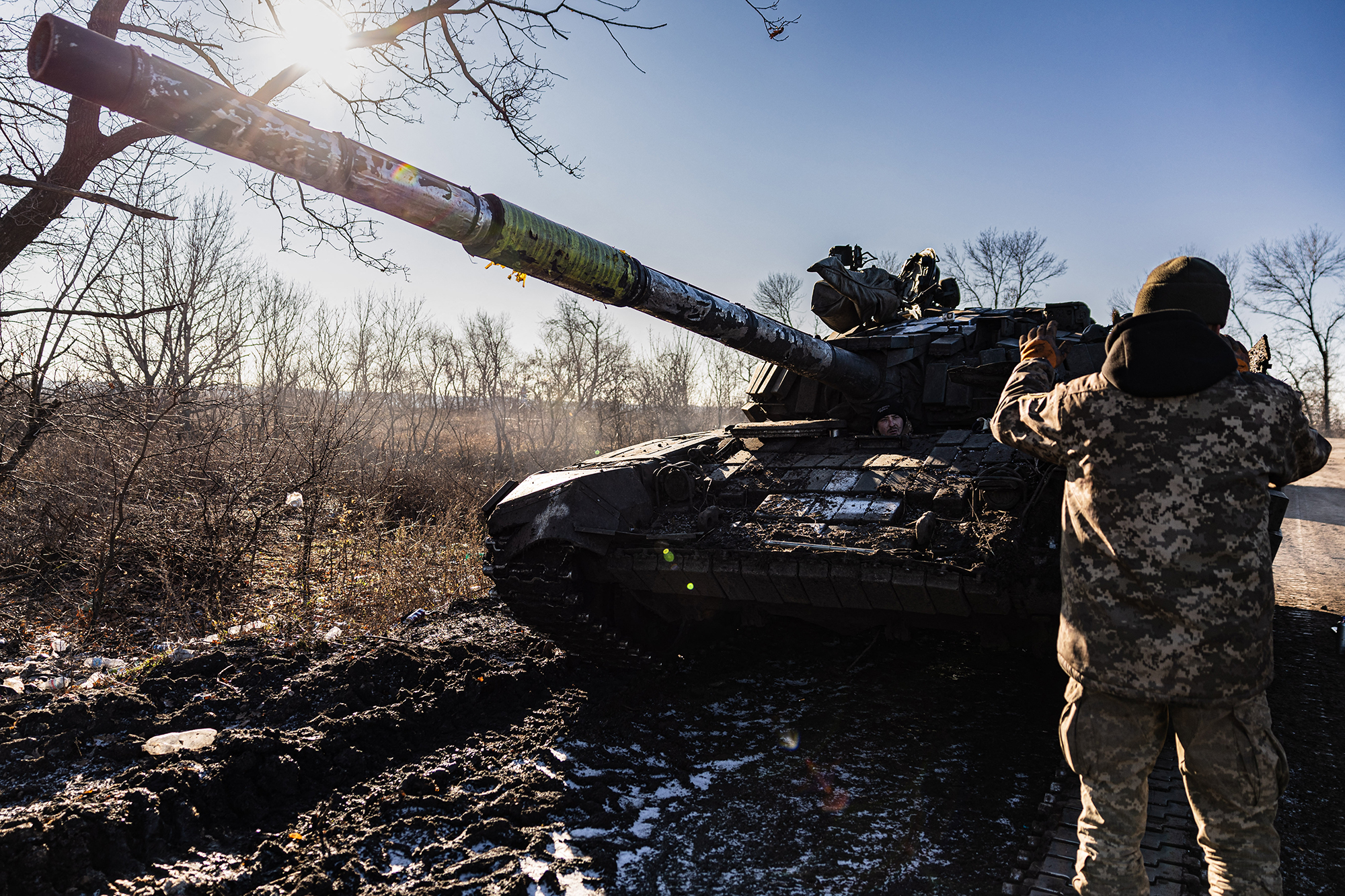 Ukrainische Soldaten am Montag in der Region Donetzk (Bild: Sameer Al-Doumy/AFP)