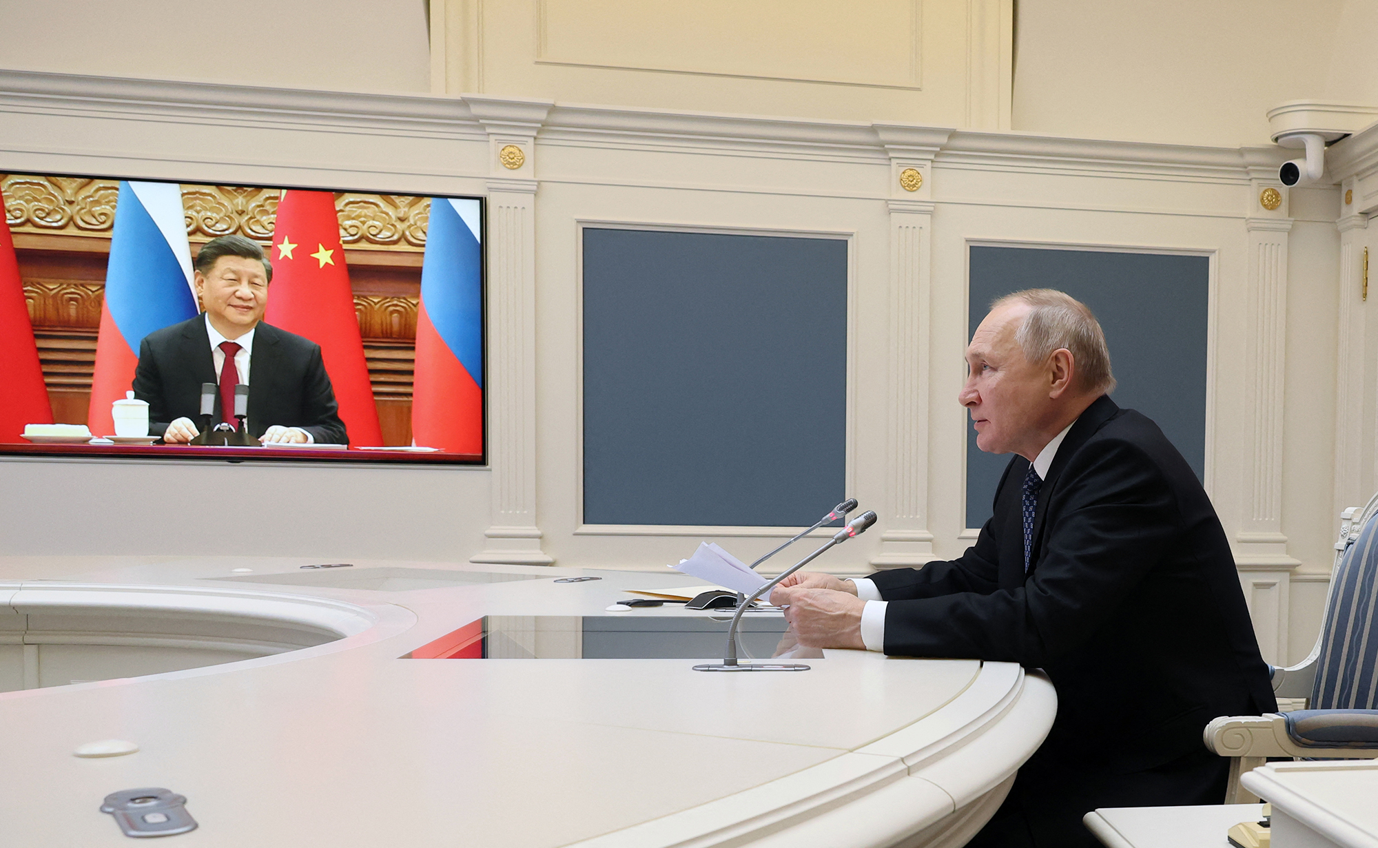 Videoschalte zwischen Xi und Putin