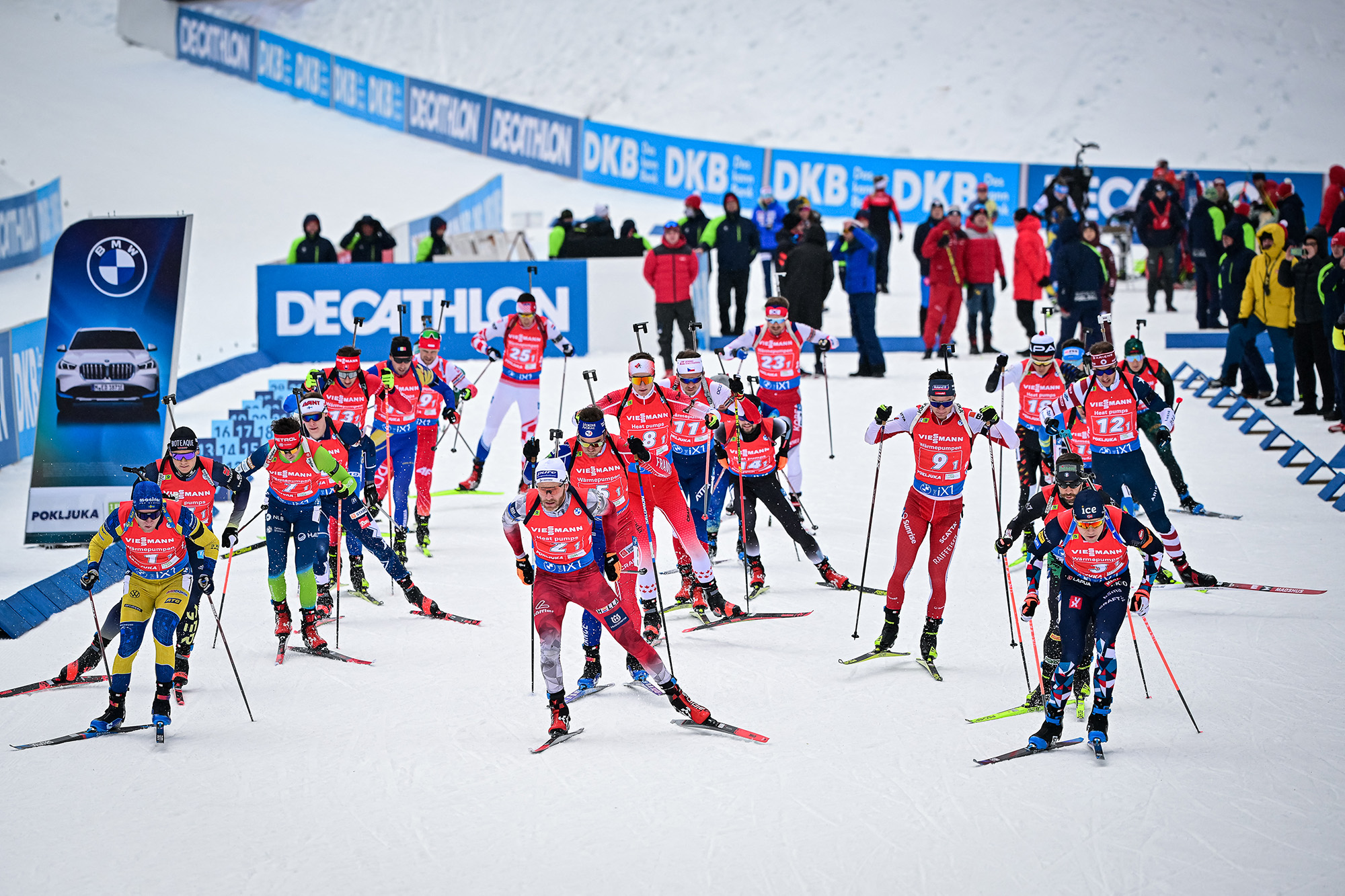 Biathlon-Weltcup in Pokljuka (Bild: Jure Makovec/AFP)