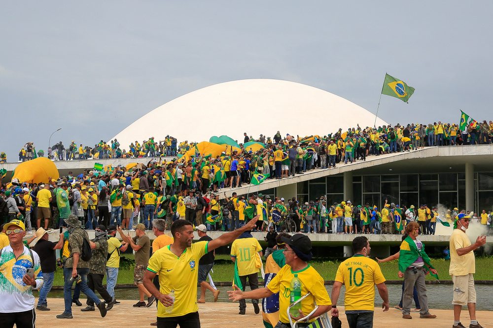 Sturm auf den Nationalkongress in Brasilia (Bild: Sergio Lima/AFP)