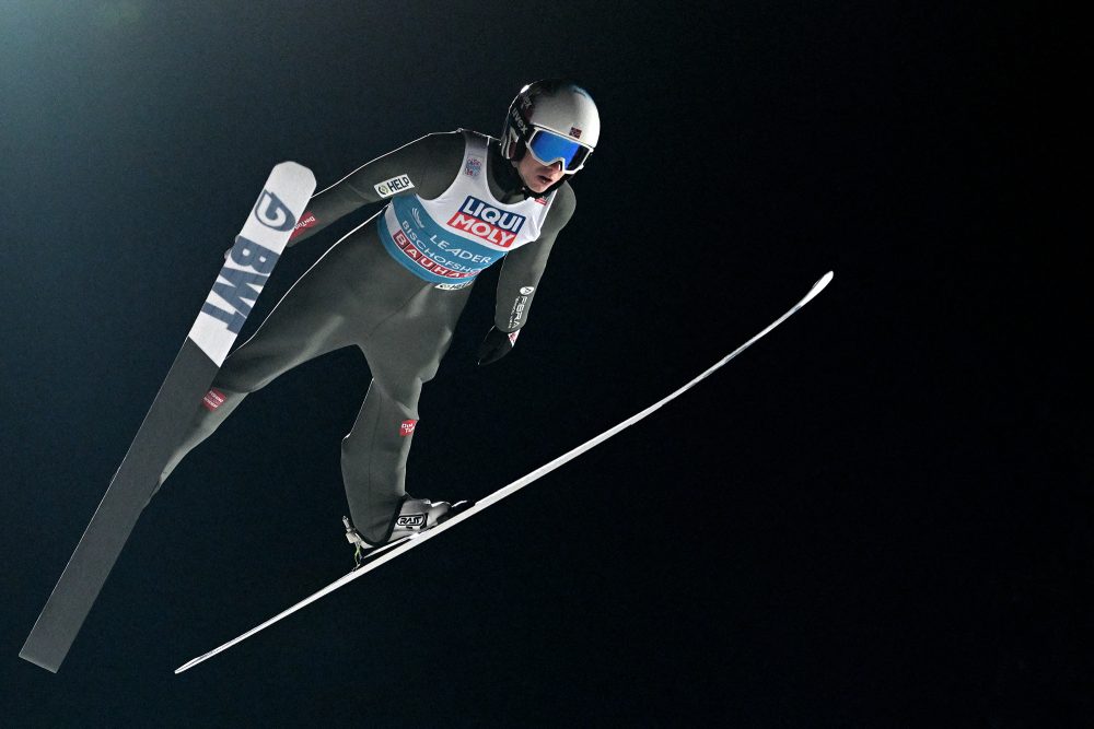 Der norwegische Skispringer Egner Granerud (Bild: Christof Stache/AFP)