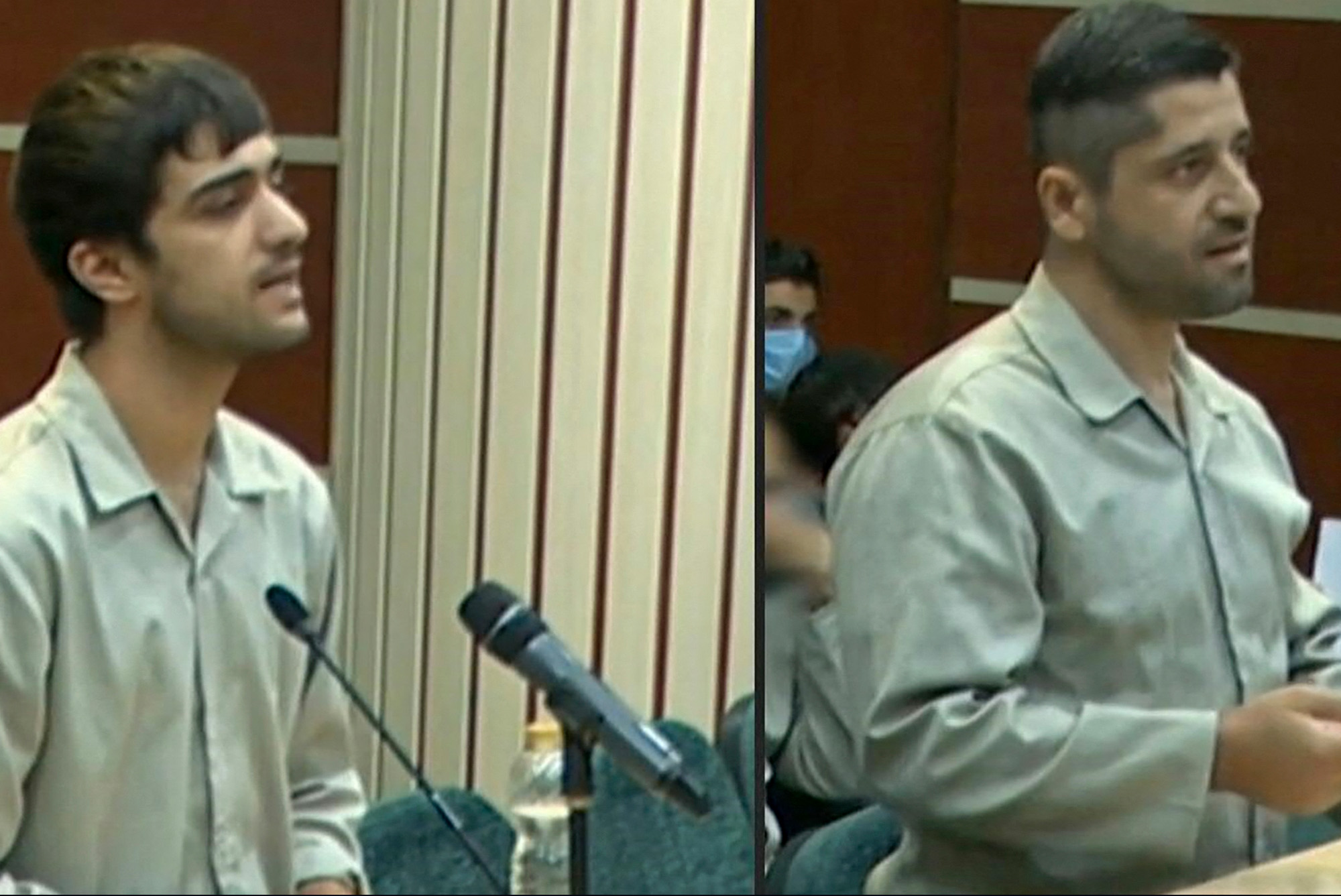 Mohammad Mahdi Karami und Seyyed Mohammad Hosseini wurden am Samstag im Iran hingerichtet (Bild: Irinn/AFP)