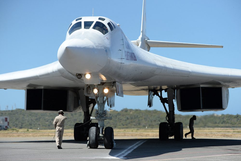 Russischer Langstreckenbomber vom Typ Tupolev Tu-160 (Illustrationsbild: Federico Parra/AFP)