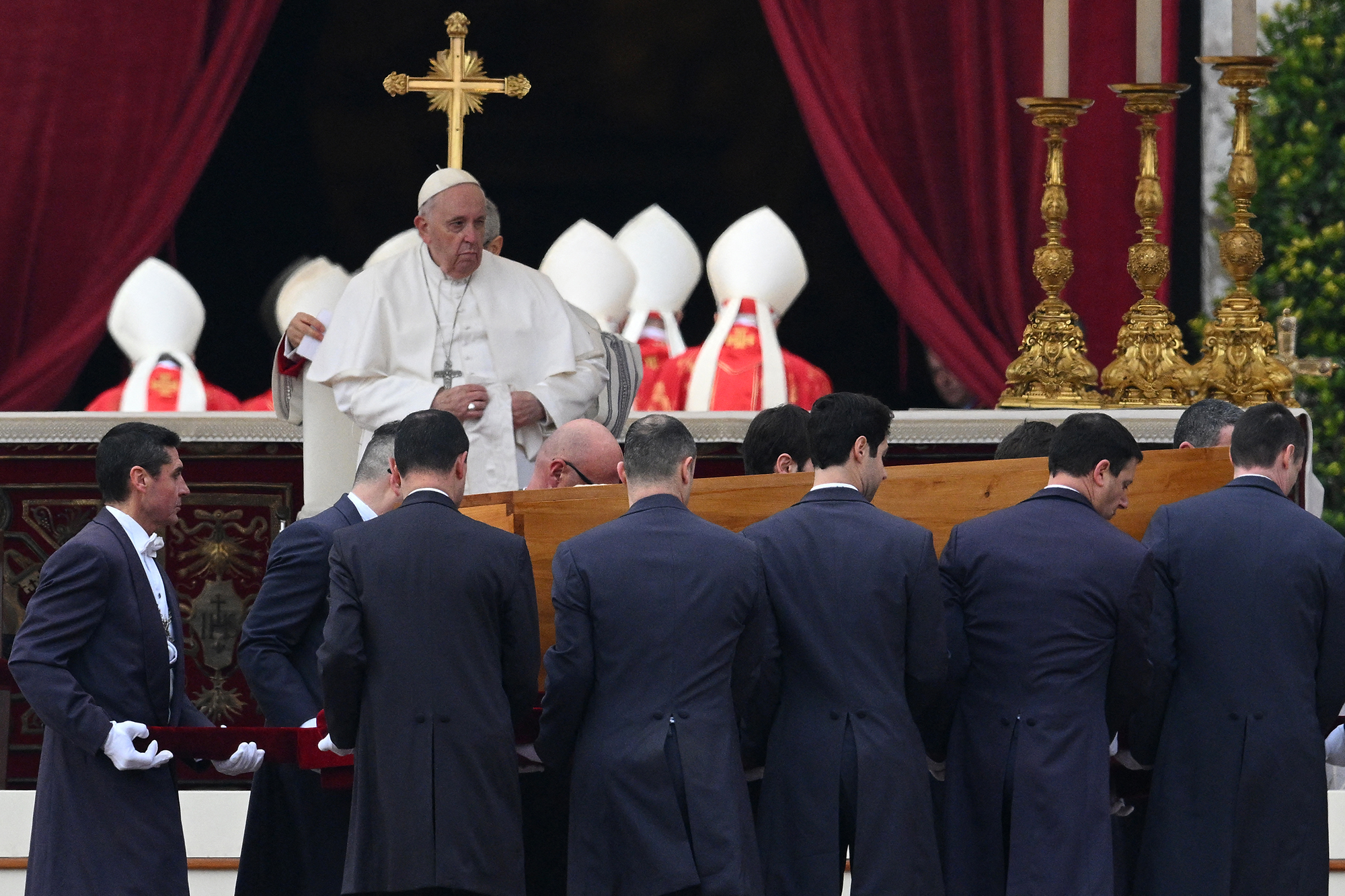 Bestattung Papst Benedikt XVI. (Bild: Vincenzo Pinto/AFP)