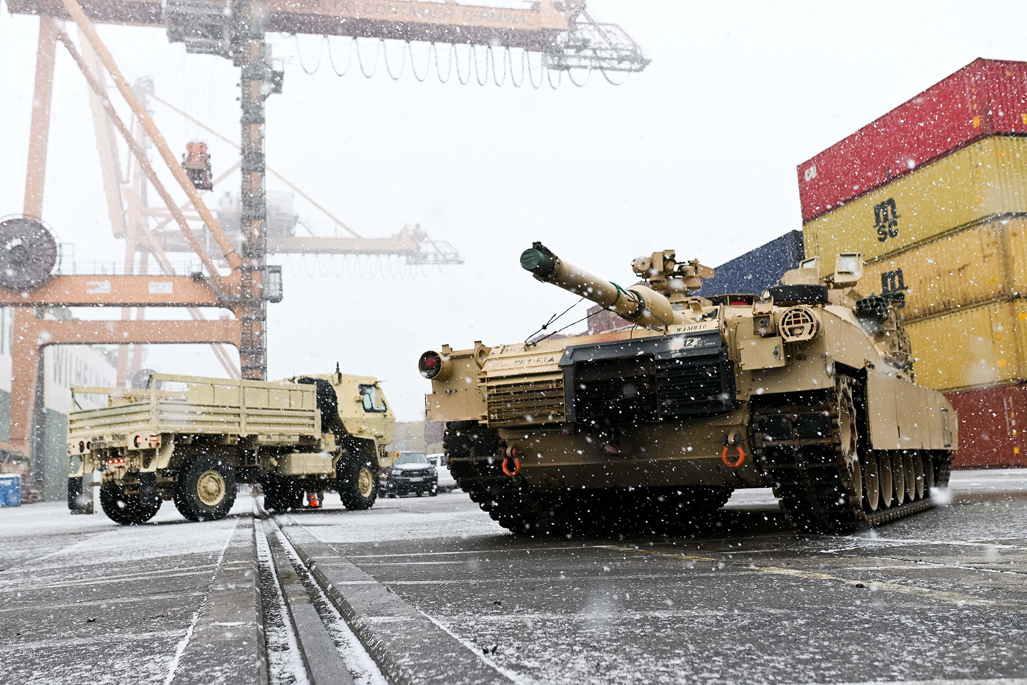 Abrams-Panzer in Polen (Archivbild: Mateusz Slodkowski/AFP)