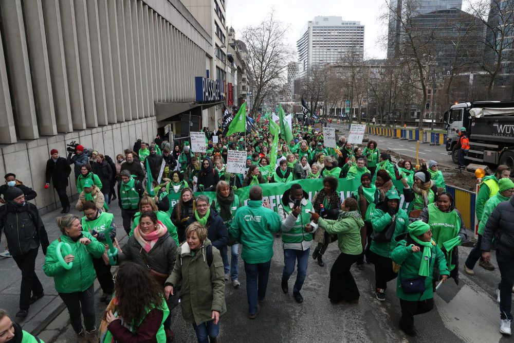 Demonstration des nicht-kommerziellen Sektors in Brüssel (Archivbild: Nicolas Maeterlinck/Belga)