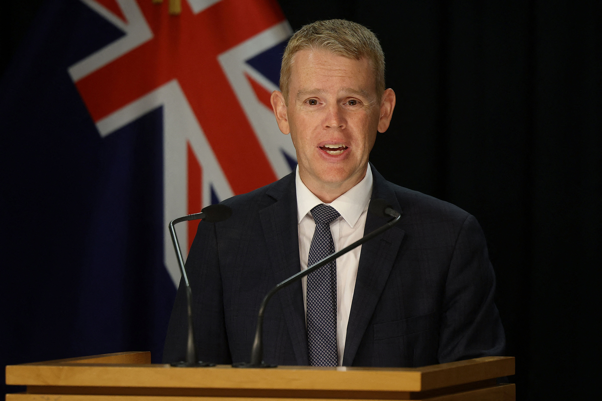 Der designierte neue neuseeländische Premierminister Chris Hipkins (Bild: Marty Melville/AFP)