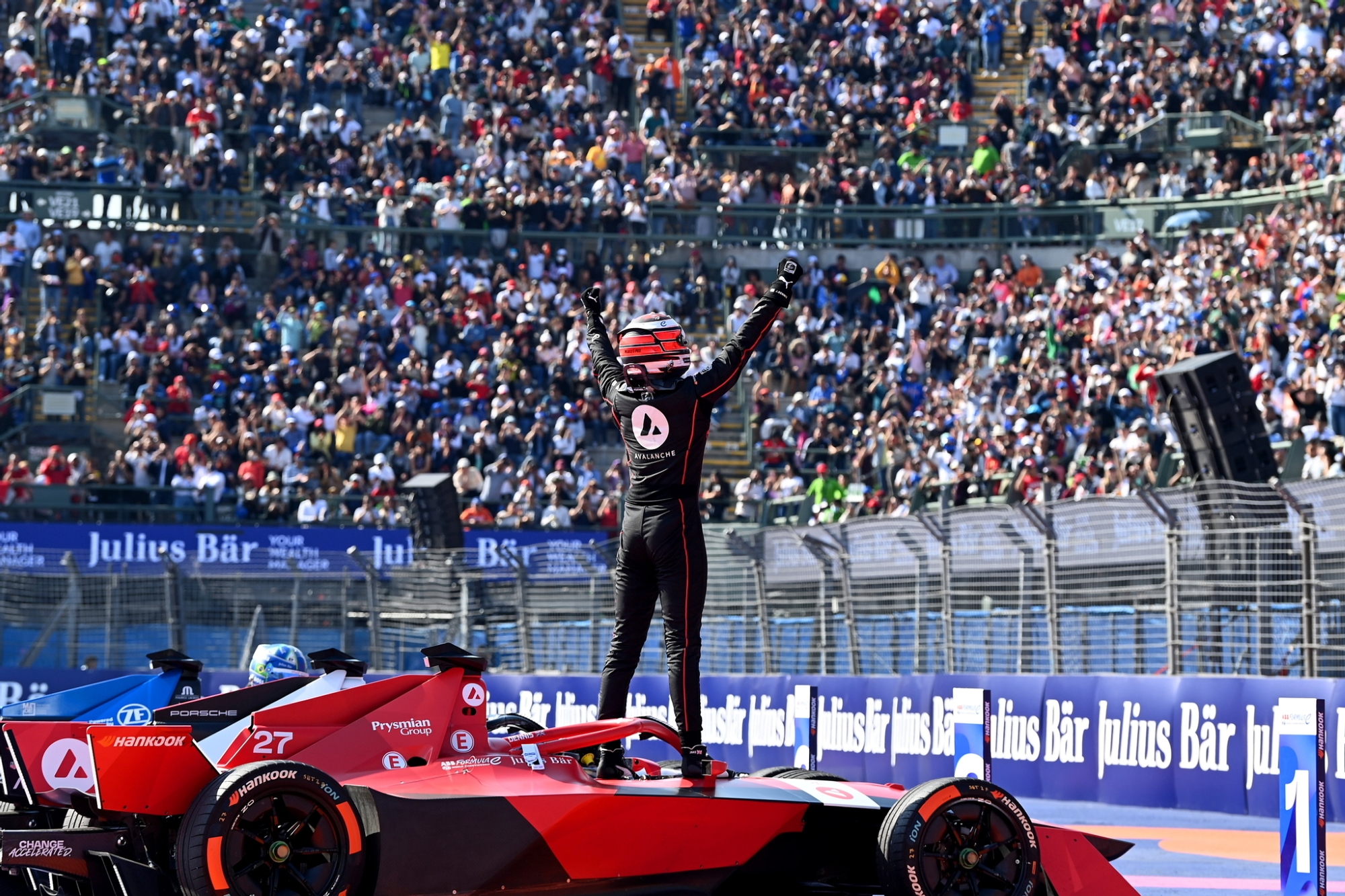 Jake Dennis (Avalanche Andretti) gewinnt das erste Formel-E-Rennen der Saison in Mexiko (Bild: Sam Bagnall/Formel E)