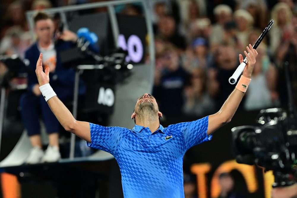 Das zehnte Finale für Novak Djokovic in Melbourne führt zu seinem zehnten Erfolg (Bild: Manan Vatsyayana/AFP)