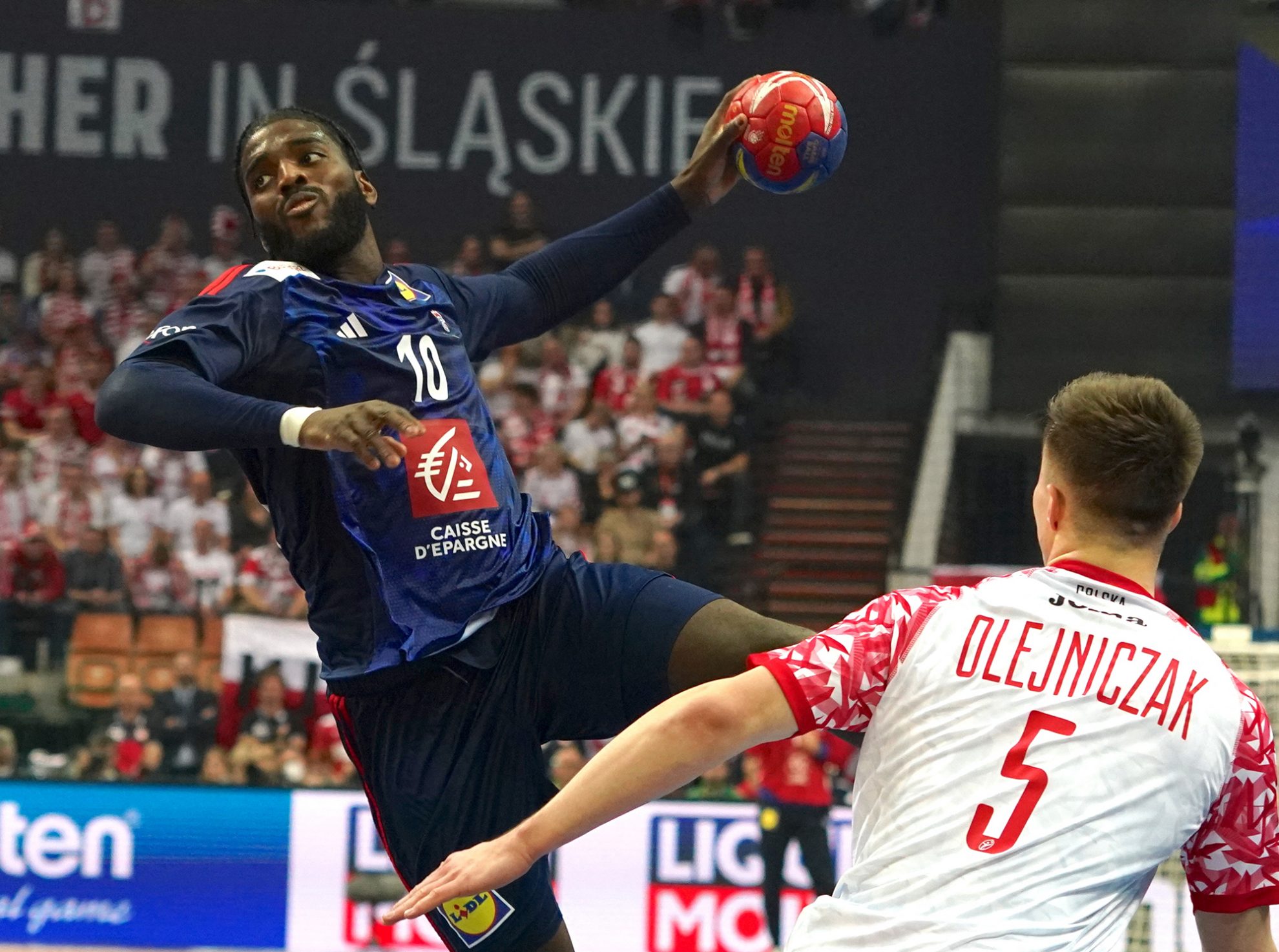 Handball-WM: Frankreich vs. Polen (Bild: Janek Skarzynski/AFP)