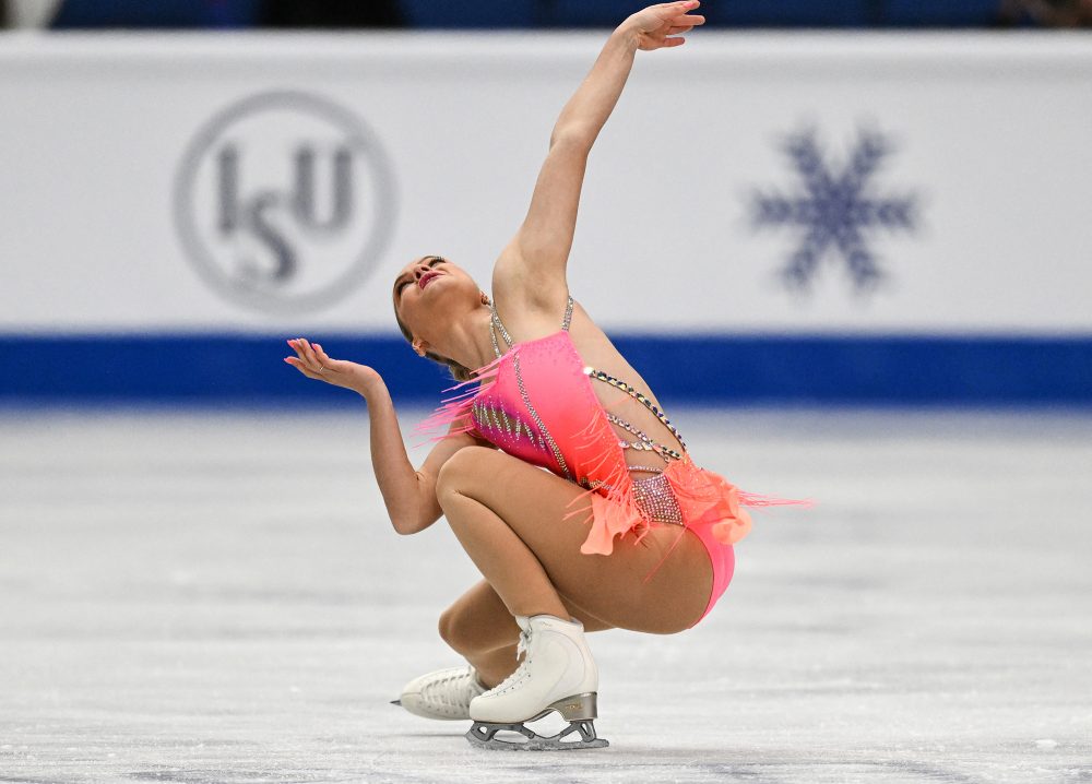 Loena Hendrickx am 26. Januar bei der kurzen Kür (Archivbild: Daniel Mihailescu/AFP)