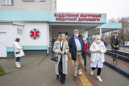 Jan Jambon besucht Lutsk (Bild: Nicolas Maeterlinck/Belga)