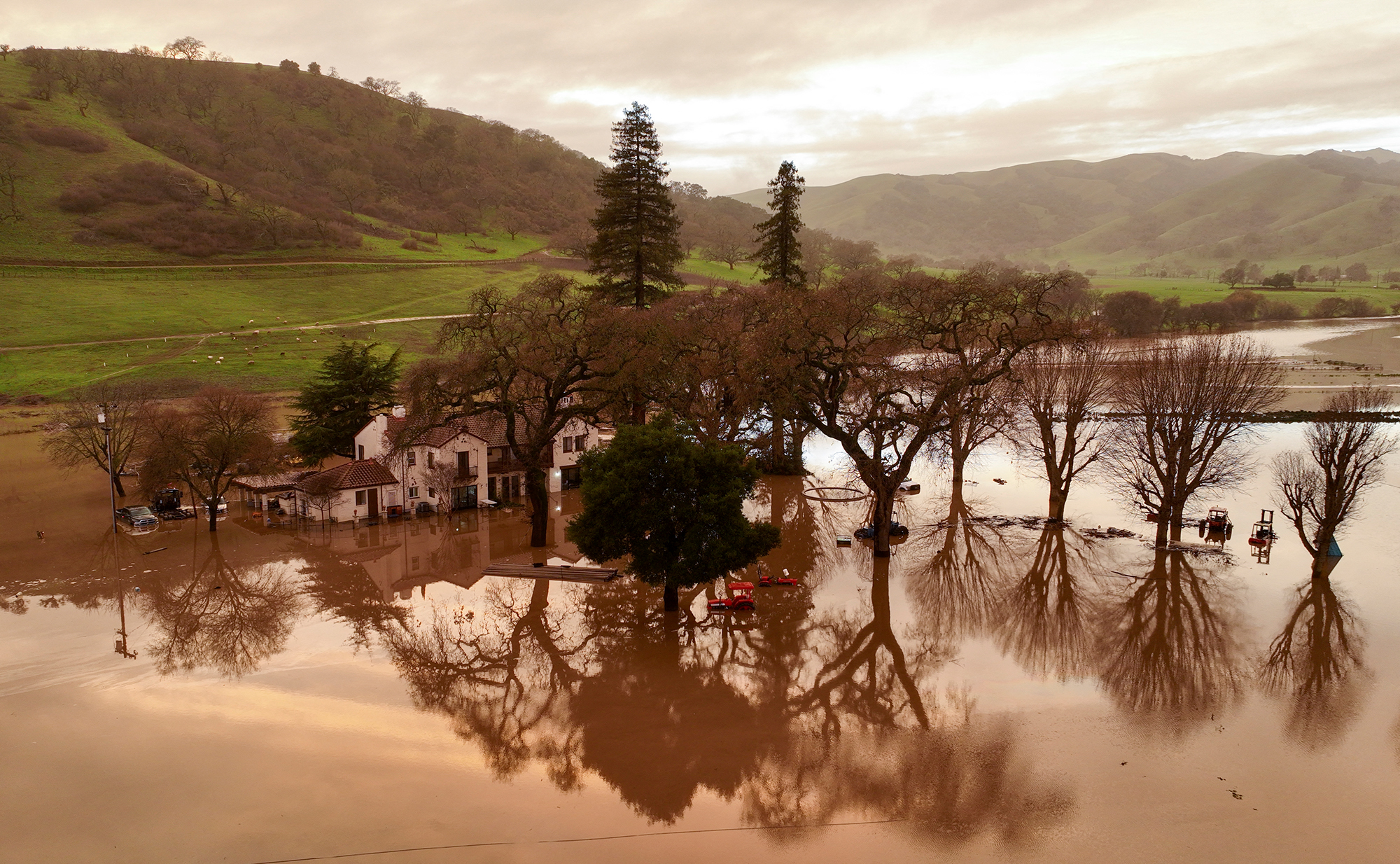 Überschwemmungen in Kalifornien (Bild: Josh Edelson/AFP)