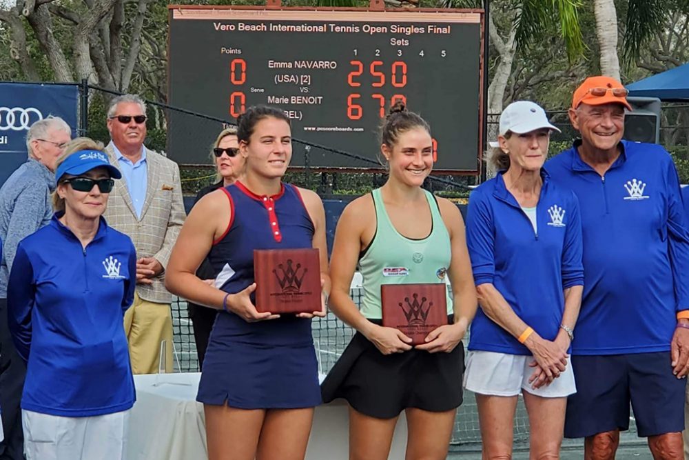 Marie Benoit gewinnt das ITF-Tennisturnier von Vero Beach in Florida (Bild: privat)