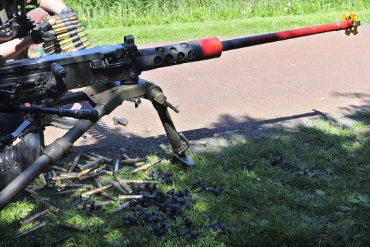 Maschinengewehr der belgischen Armee (Archivbild: Eric Lalmand/Belga)