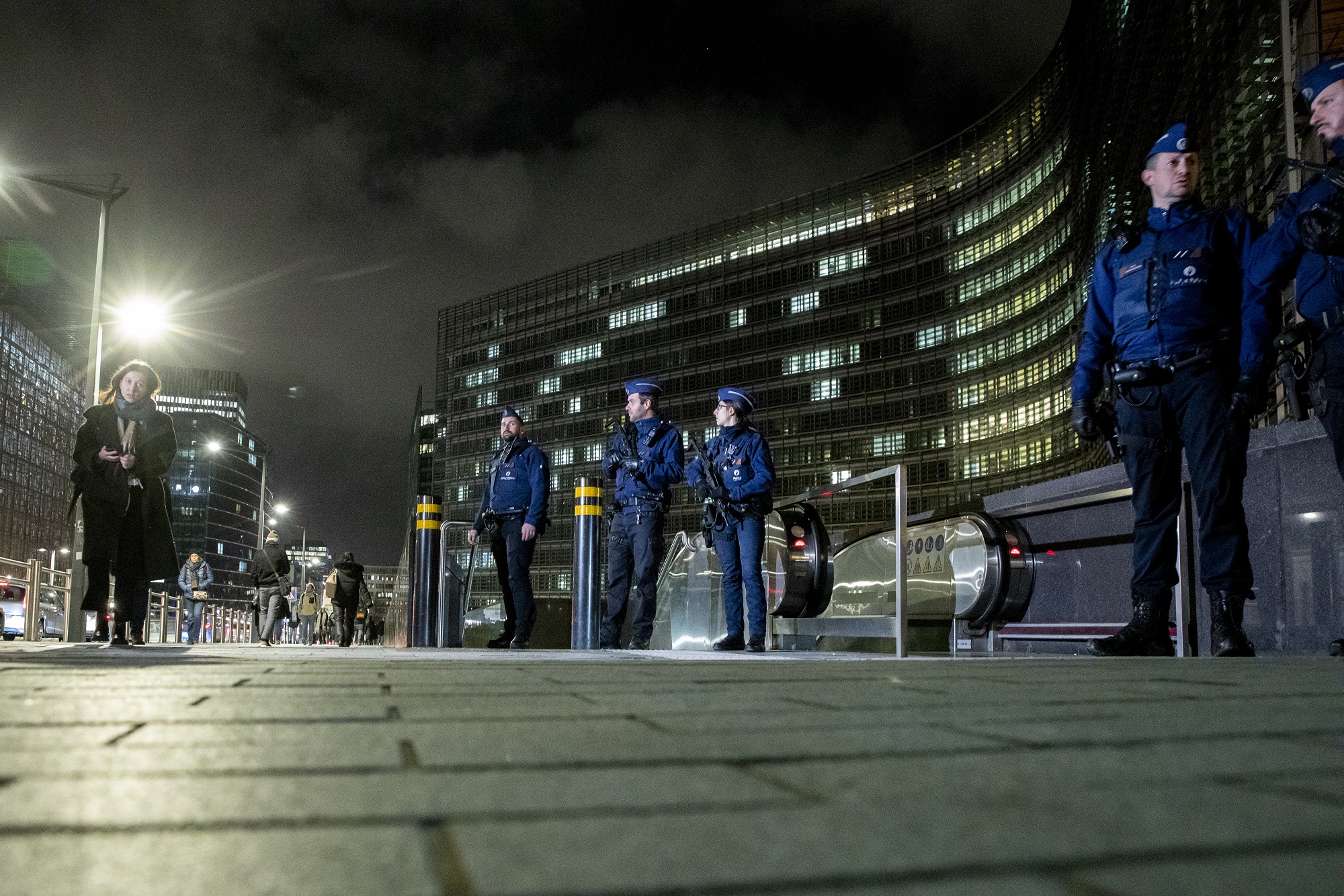 Nach der Messerattacke wurde die Metrostation Schuman im Brüsseler Europaviertel geschlossen (Bild: Hatim Kaghat/Belga)