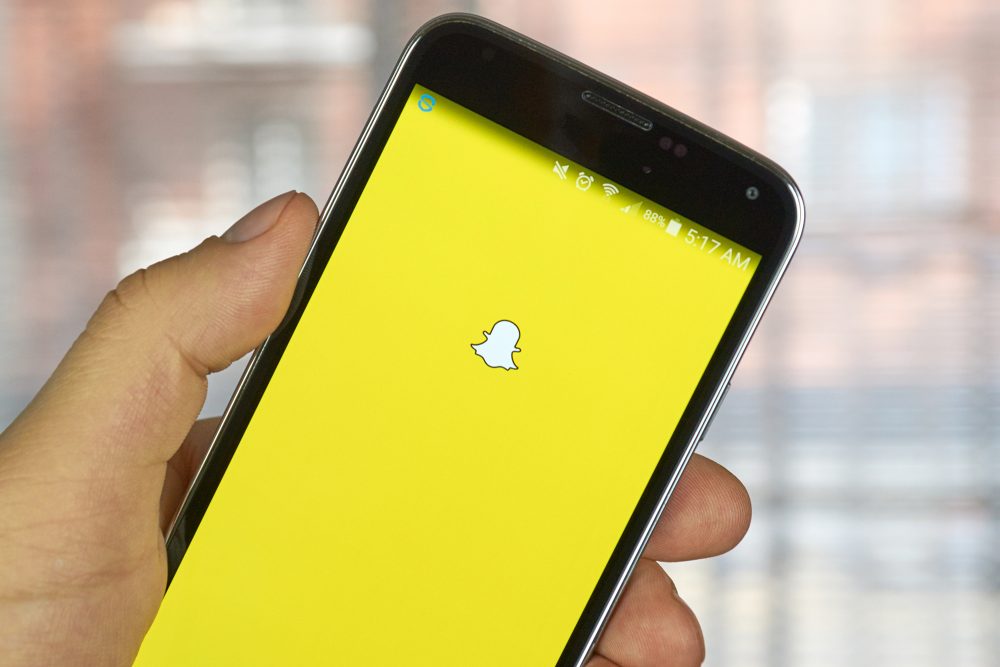 Snapchat-App auf dem Handy