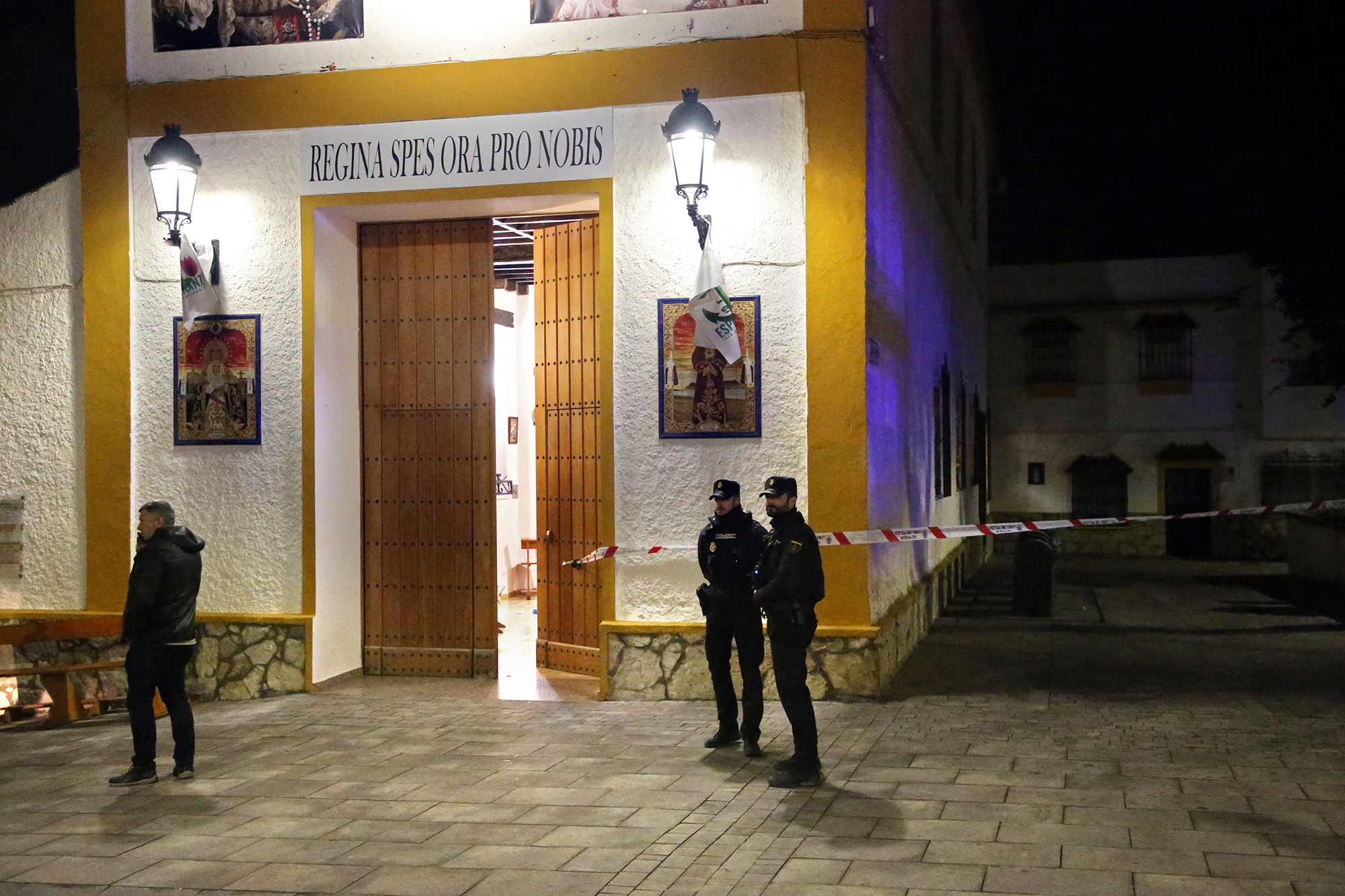 Tatort des Machetenangriffs in Algeciras (Bild: Stringer/AFP)
