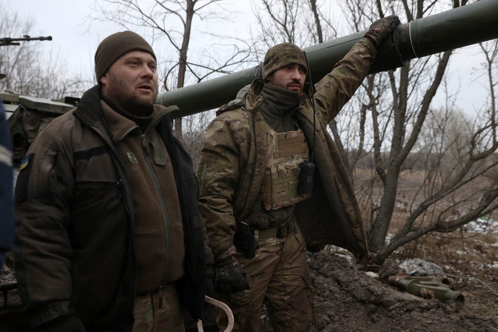 Ukrainische Soldaten in Kreminna (Bild: Anatolii Stepanov/AFP)