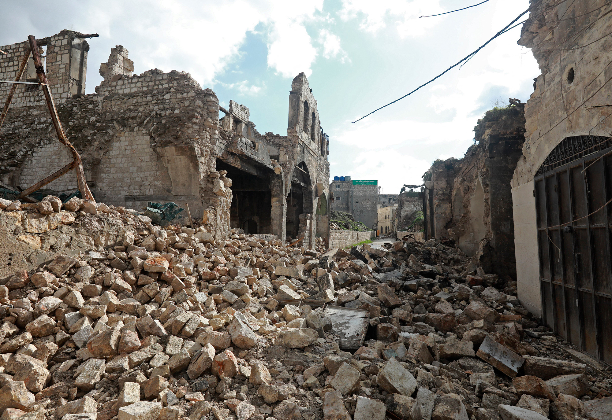 Altstadt von Aleppo nach den Erdbeben (Bild: Louai Beshara/AFP)