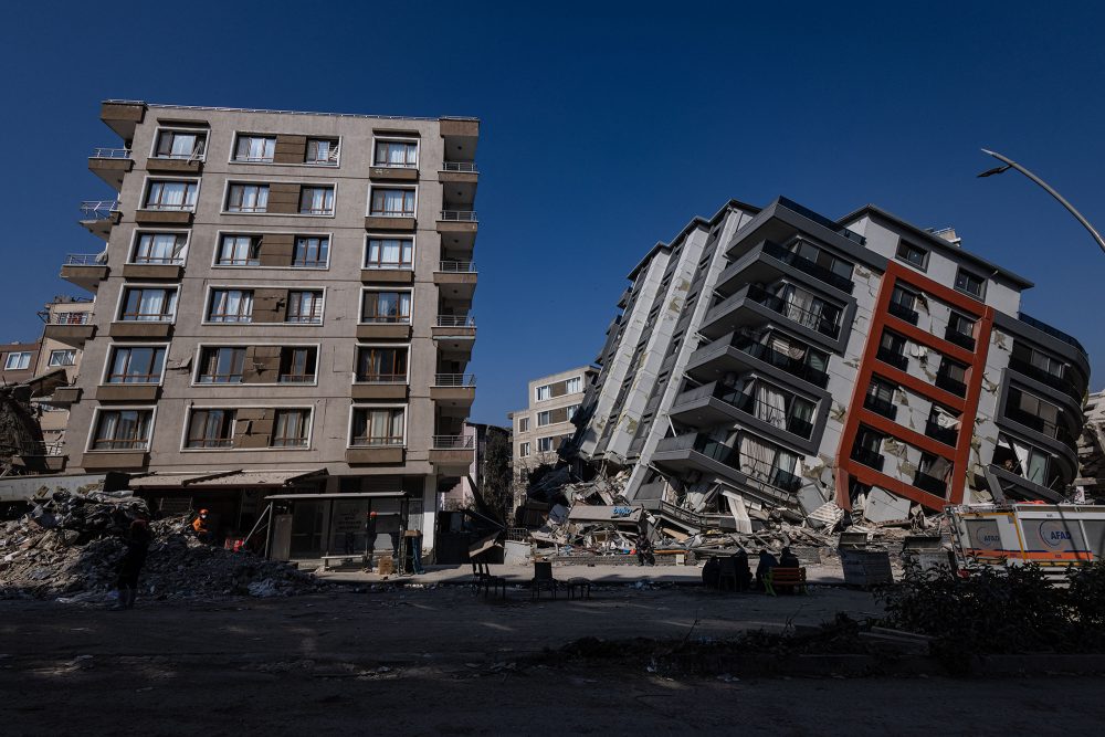 Zerstörungen in Antakya am Montag (Bild: Sameer Al-Doumy/AFP)