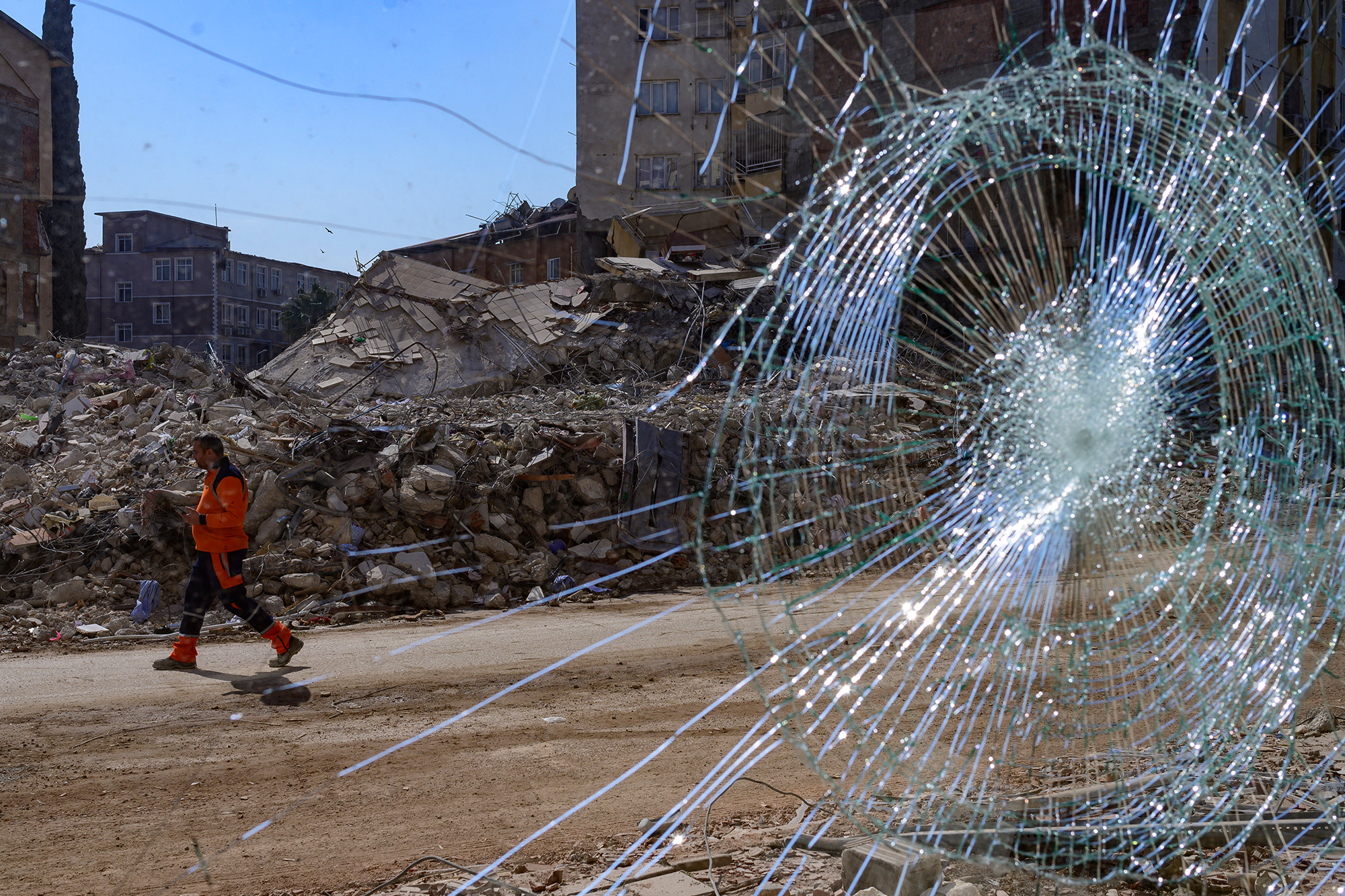 Schäden in Antakya am Montag (Bild: Yasin Akgun/AFP)