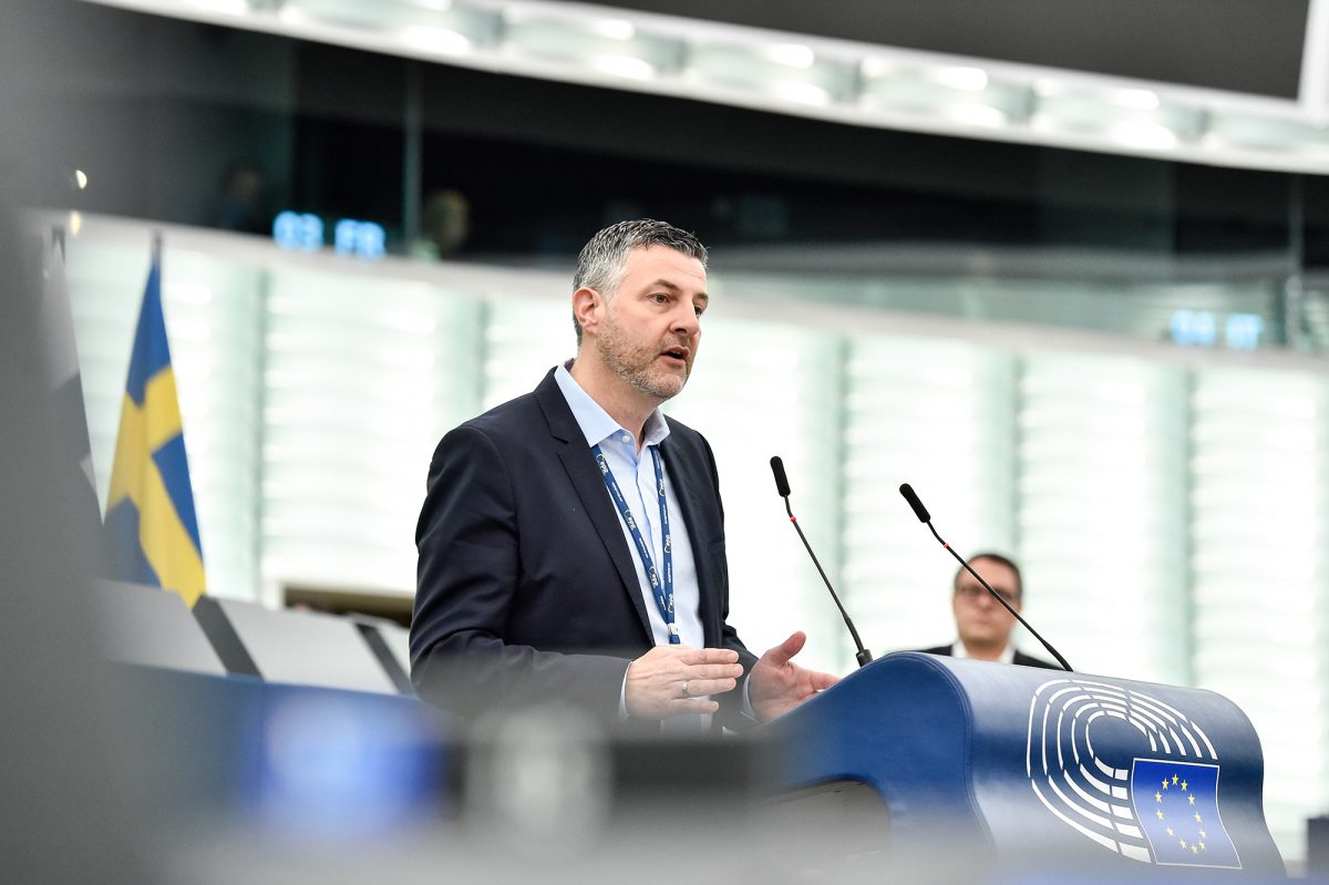 Pascal Arimont am Dienstag bei der Plenardebatte (Bild: Europäisches Parlament)