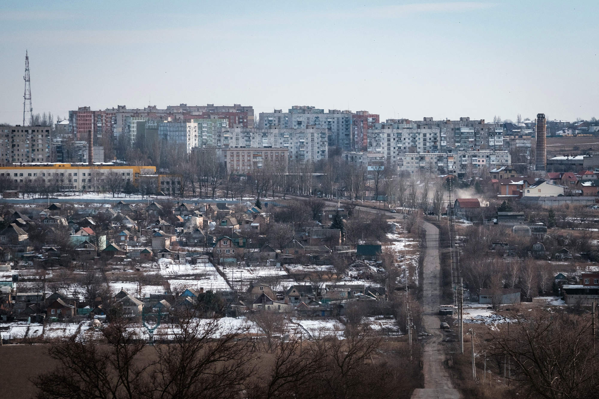 Die ukrainische Stadt Bachmut (Bild: Yasuyoshi Chiba/AFP)