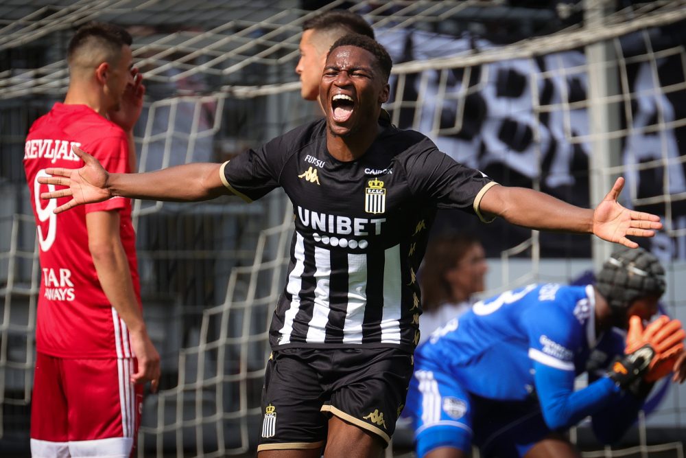 Loïc Bessilé nach seinem Treffen beim Spiel Charleroi - Eupen am 23. Juli 2022 (Bild: Virginie Lefour/Belga)