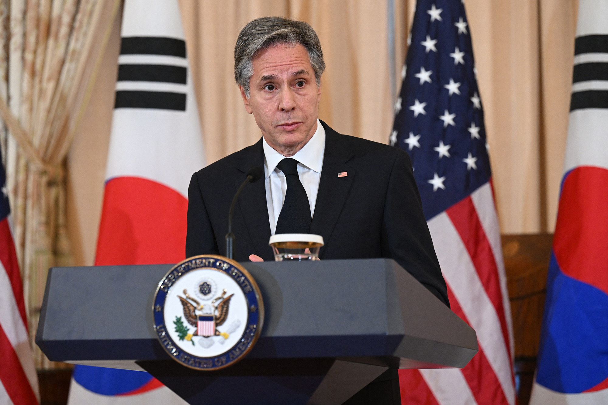 US-Außenminister Antony Blinken (Bild: Saul Loeb/BRF)