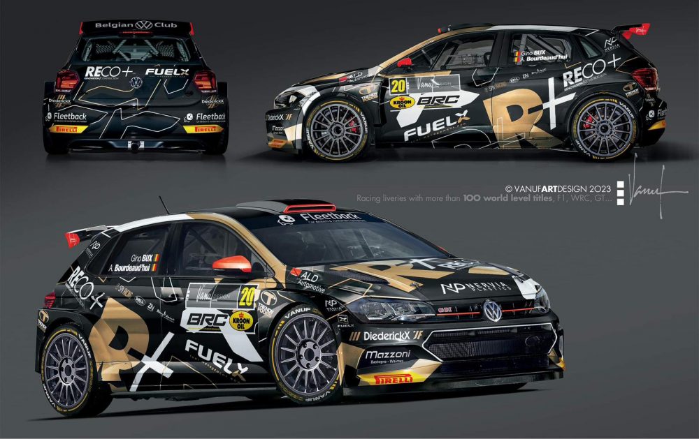 Gino Büx steuert 2023 einen VW Polo (Bild: © Vanuf Art Design)