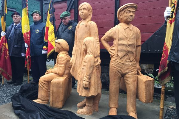 Bahnhof Herbesthal: Denkmal erinnert an Rettung jüdischer Kinder (Bild: Anne Kelleter/BRF)