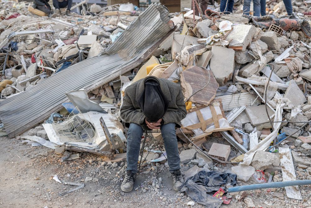 Bild vom 12. Februar aus der türkischen Provinz Hatay (Bild: Bulent Kilic/AFP)