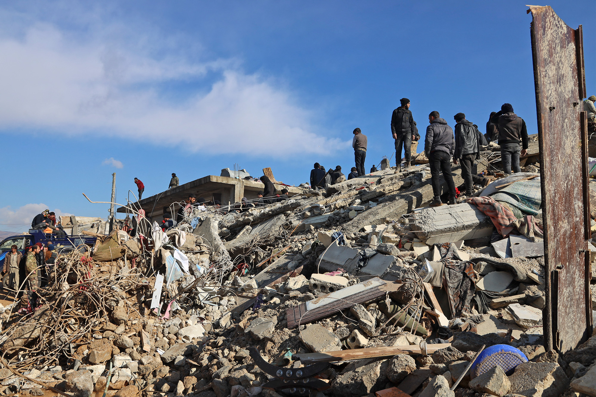 Erdbebenschäden im syrischen Dschindires (Bild: Mohammed Al-Rifai/AFP)