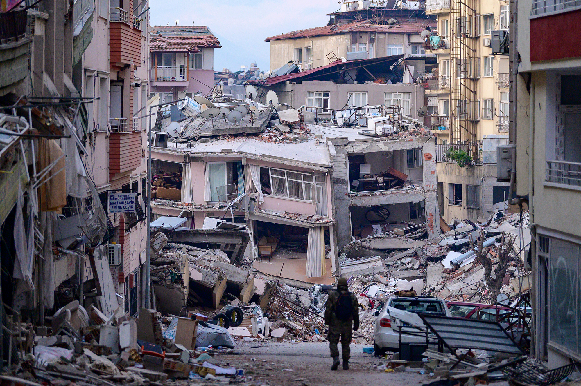 Erdbebenschäden in der türkischen Provinz Hatay (Bild: Yasin Aagul/AFP)