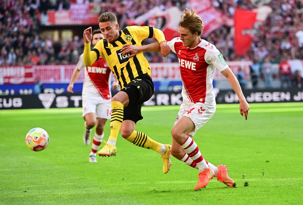 Thorgan Hazard bei einem Spiel gegen den 1. FC Köln im Oktober 2022 (Bild: Ina Fassbender/AFP)