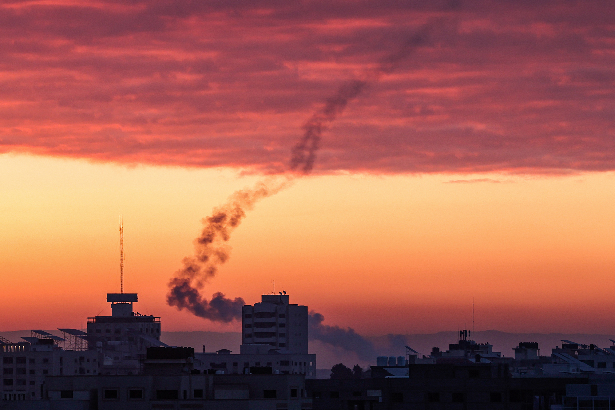 Aus dem Gazastreifen werden Raketen auf Israel abgefeuert (Bild vom 23.02.2023)