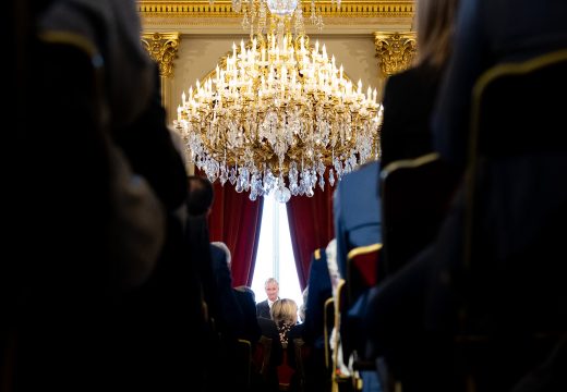 König Philippe bei seiner Rede anlässlich des traditionellen Neujahrsempfangs im Palast (Bild: Benoit Doppagne/Belga)