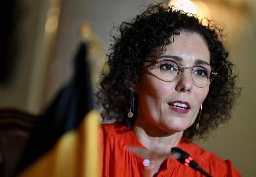 Außenministerin Hadja Lahbib (Bild: Eric Lalmand/Belga)