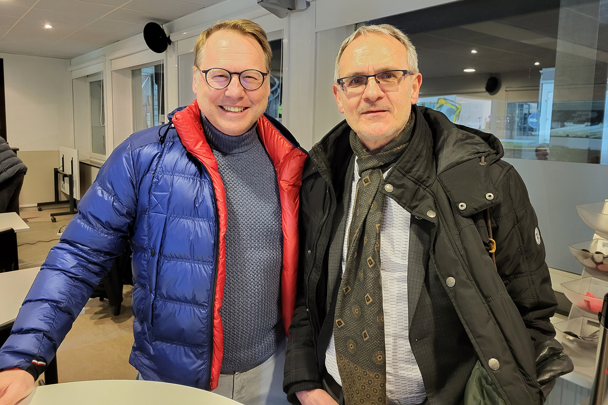 Die früheren AS-Profis Lars Heese (li.) und Andreas Helmel (Bild: Christophe Ramjoie/BRF)