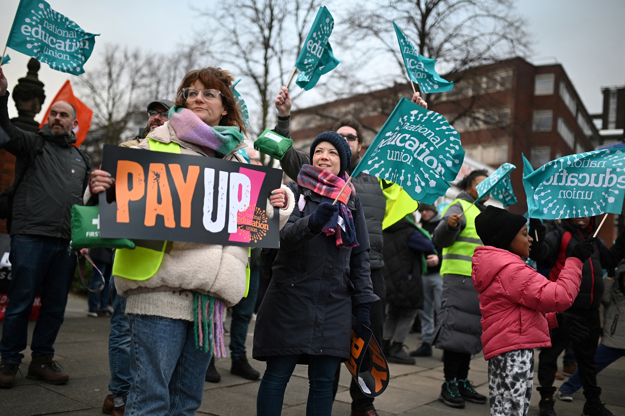 Lehrer-Protest in Manchester (Bild: Oli Scarff/AFP)