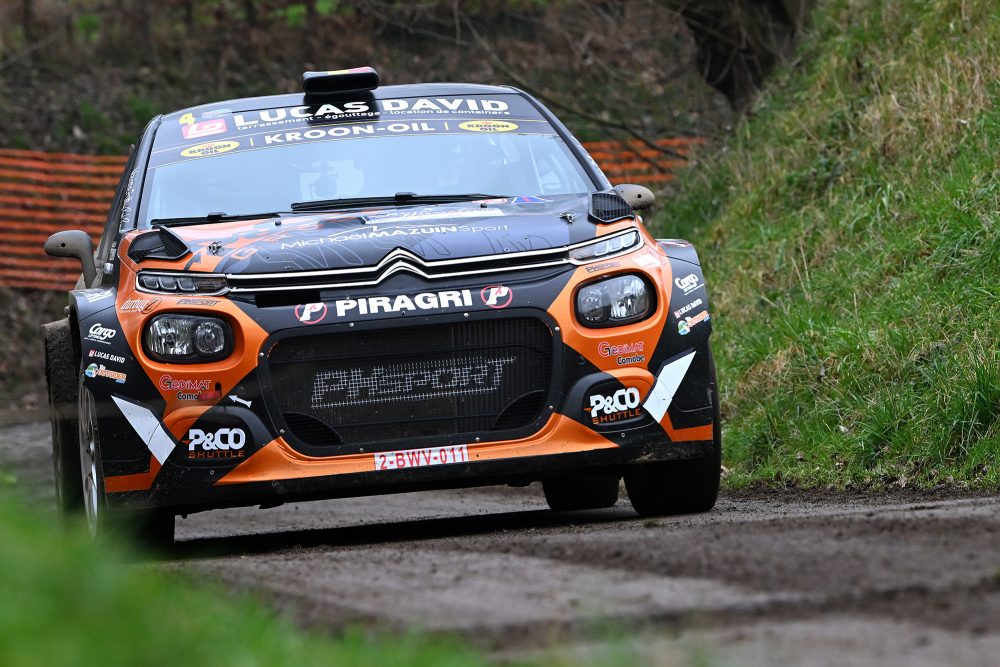 Die Belgier Maxime Potty und Renaud Herman in ihrem Citroen C3 Rally 2 (Bild: Luc Claessen/Belga)