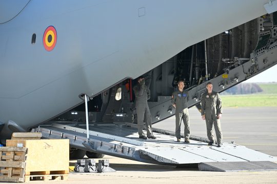 Flugzeug des belgischen Militärs in Melsbroek (Archivbild: Eric Lalmand/Belga)
