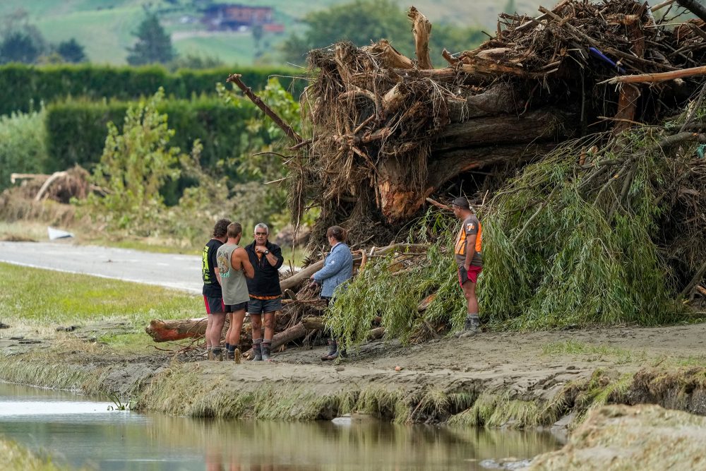 Flutschäden in der Nähe von Napier (Bild: STR/AFP)