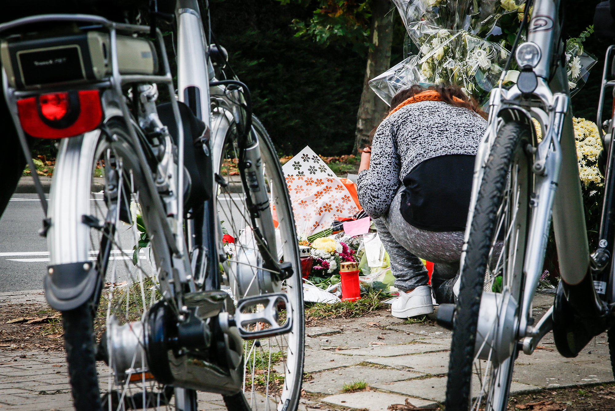Trauer nach dem tödlichen Unfall eines Radfahrers
