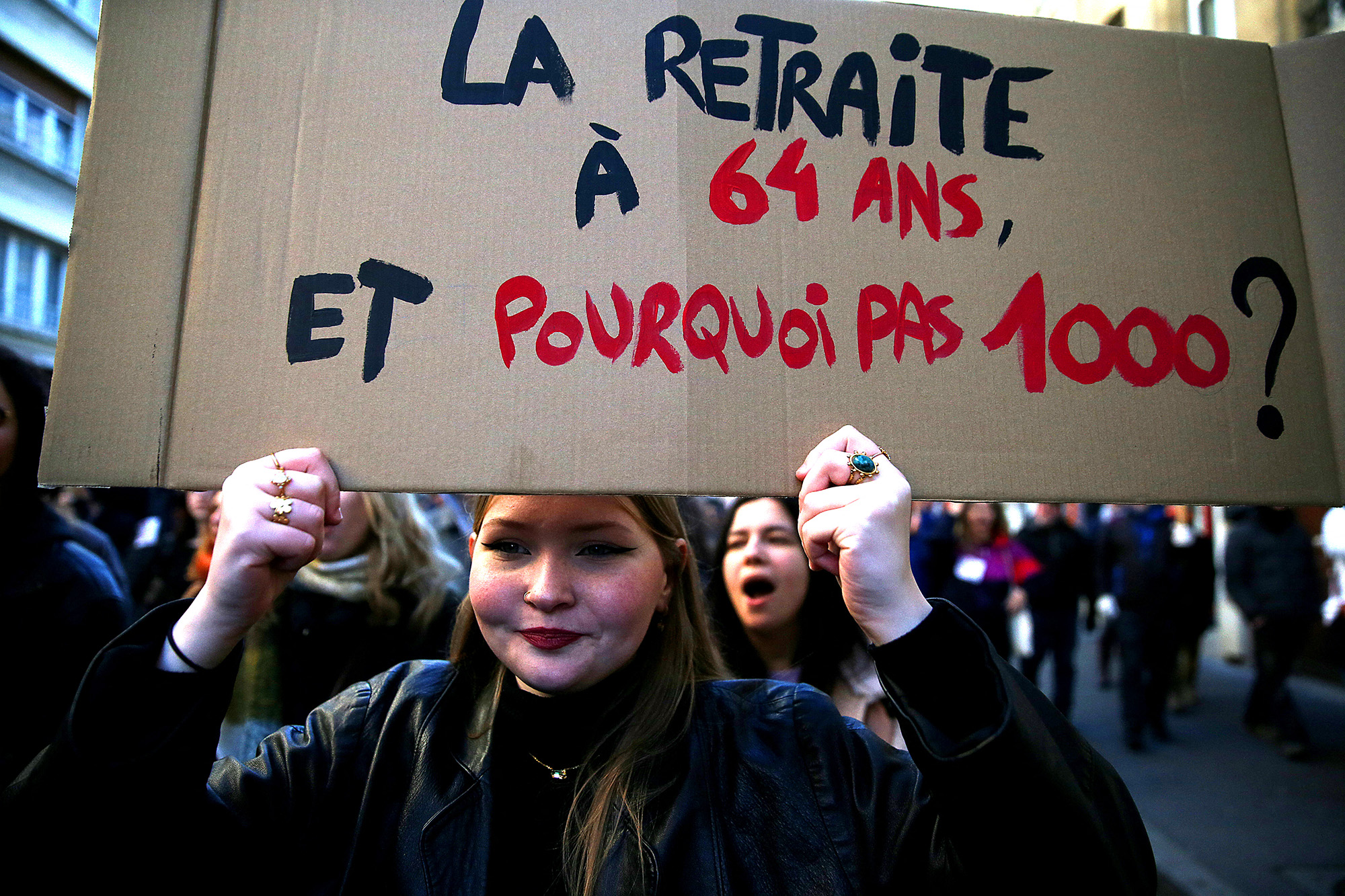 Protest gegen geplante Rentenreform in Reims (Bild: François Nascimbeni/AFP)