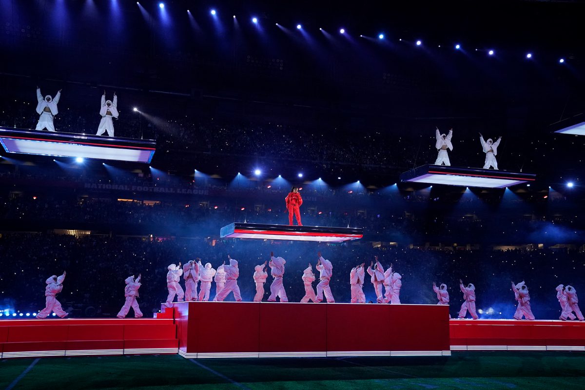 Rihanna beim Superbowl (Bild: Timothy A. Clary/AFP)