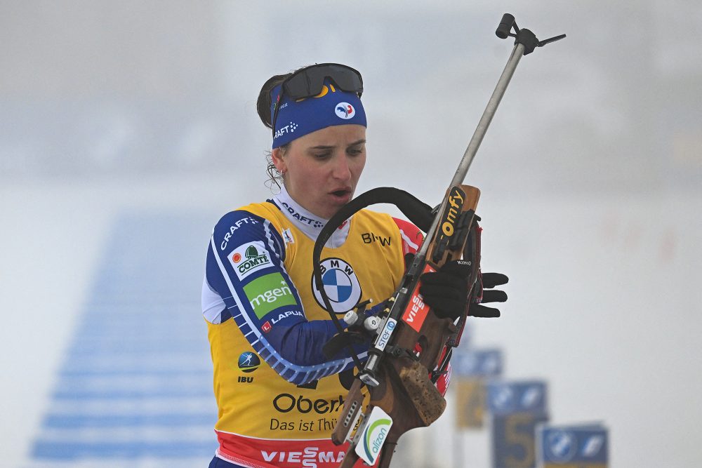 Julia Simon gewinnt die WM-Verfolgung in Oberhof (Bild: Christof Stache/AFP)
