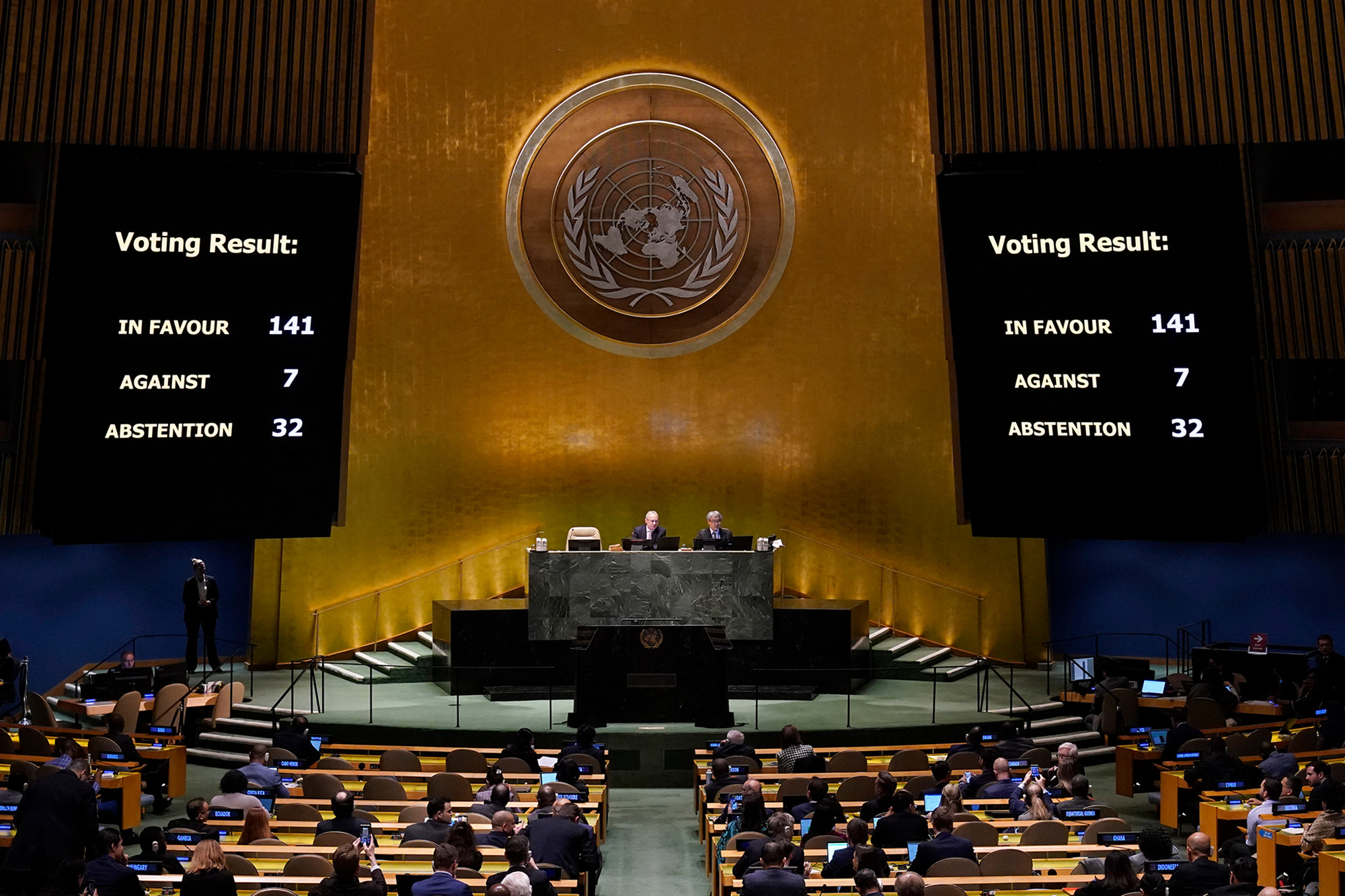 UN-Vollversammlung fordert Russlands Rückzug aus der Ukraine